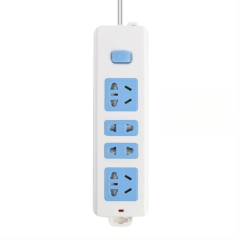 Maitinimo juostelė su nepriklausomu jungikliu, 3 kištukai, 10A, 100–250V, 2500W