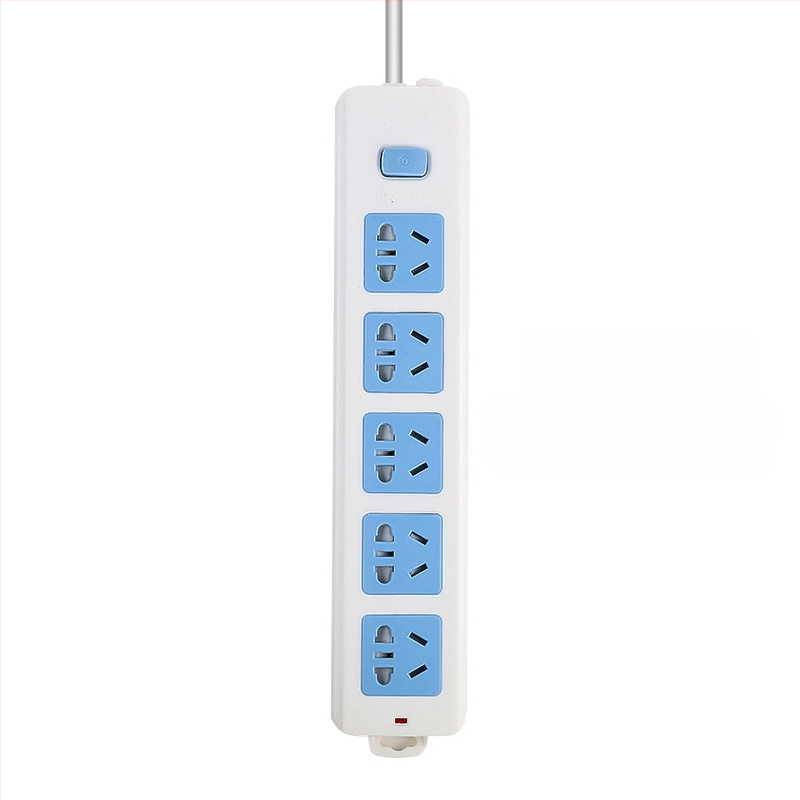 Maitinimo juostelė su nepriklausomu jungikliu, 3 kištukai, 10A, 100–250V, 2500W