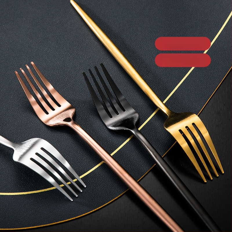 Thread Rabbit Sada nožov, vidličiek a lyžíc z 304 nerezovej ocele — zrkadlové leštenie, jednofarebný dizajn, moderný minimalistický štýl