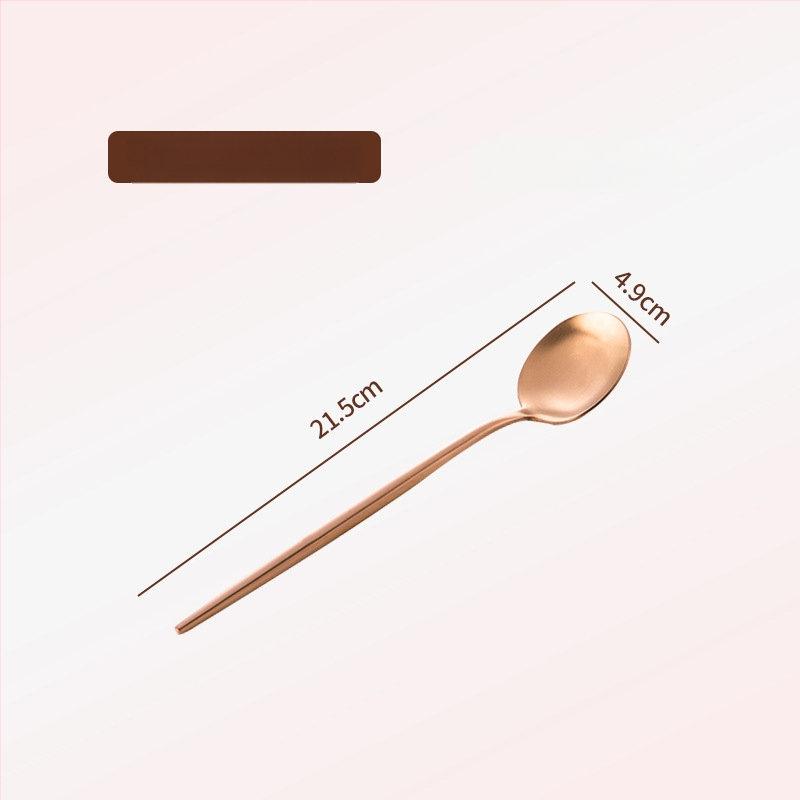 Thread Rabbit Sada nožov, vidličiek a lyžíc z 304 nerezovej ocele — zrkadlové leštenie, jednofarebný dizajn, moderný minimalistický štýl