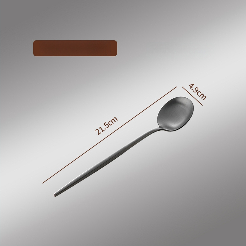 Thread Rabbit Sada nožov, vidličiek a lyžíc z 304 nerezovej ocele — zrkadlové leštenie, jednofarebný dizajn, moderný minimalistický štýl