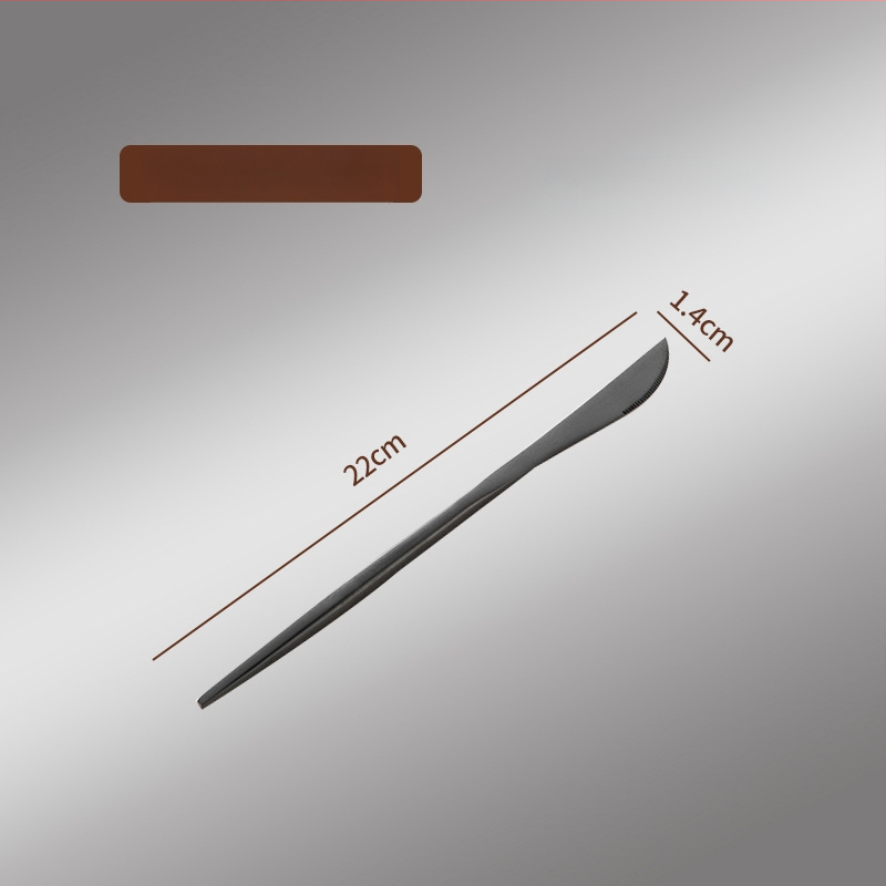 Thread Rabbit Sada nožov, vidličiek a lyžíc z 304 nerezovej ocele — zrkadlové leštenie, jednofarebný dizajn, moderný minimalistický štýl