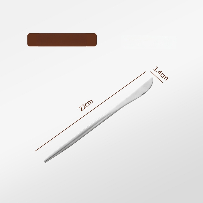 Thread Rabbit Sada nožov, vidličiek a lyžíc z 304 nerezovej ocele — zrkadlové leštenie, jednofarebný dizajn, moderný minimalistický štýl
