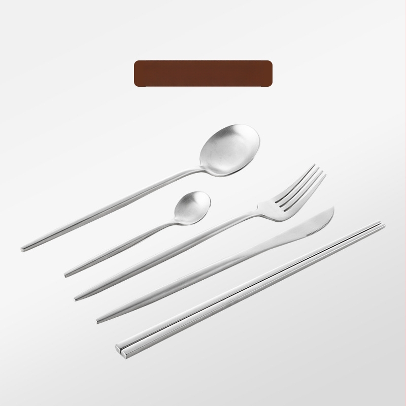 Thread Rabbit Sada nožov, vidličiek a lyžíc z 304 nerezovej ocele — zrkadlové leštenie, jednofarebný dizajn, moderný minimalistický štýl