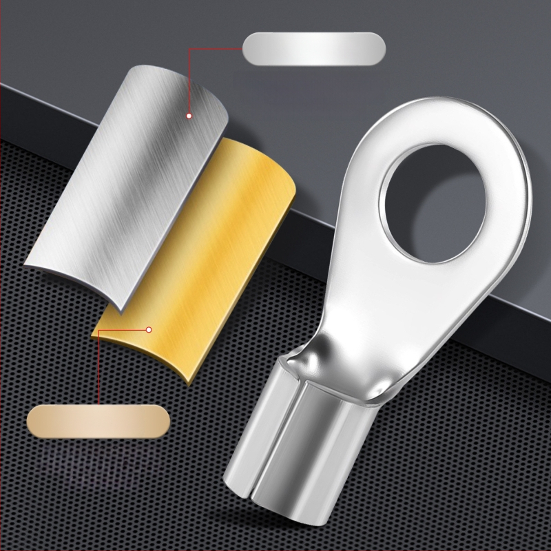 OT4-5 krimptterminālis apaļa kailā galva, O tips, atvērts deguns