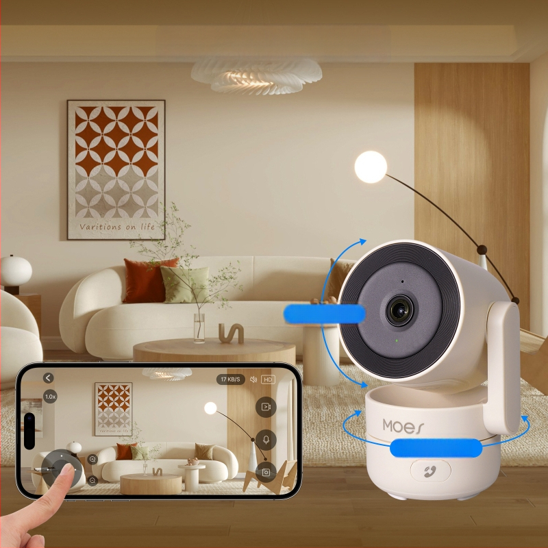 Sisekasutuses PTZ turvakaamera, 4MP, WiFi, öövaade, liikumise avastamine (4MP, PTZ, WiFi, öövaade, liikumise avastamine)