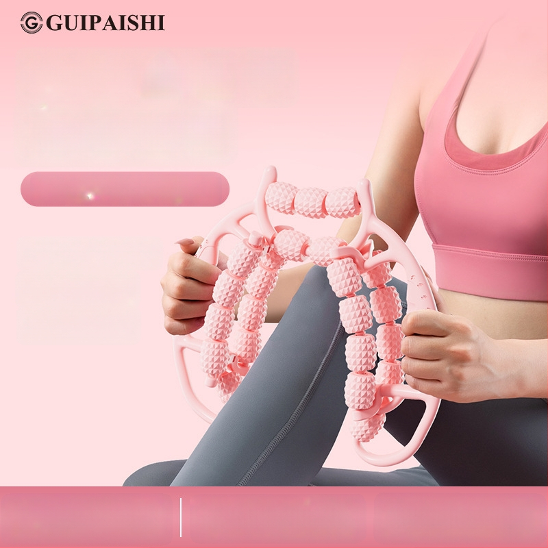 Guipaishi masáž na nohy s ABS valčekom a kruhovým klipom pre zoštíhlenie stehien a uvoľnenie svalov nôh — Joga doplnky