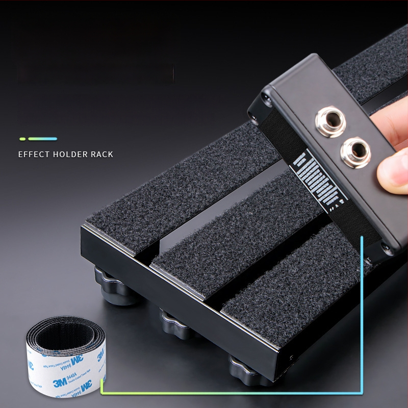 Efektpedāļu plāksne – M-VAVE, cinka sakausējums, modelis: Effect Pedal Board, pārnēsājams pedāļu statīvs gitārām