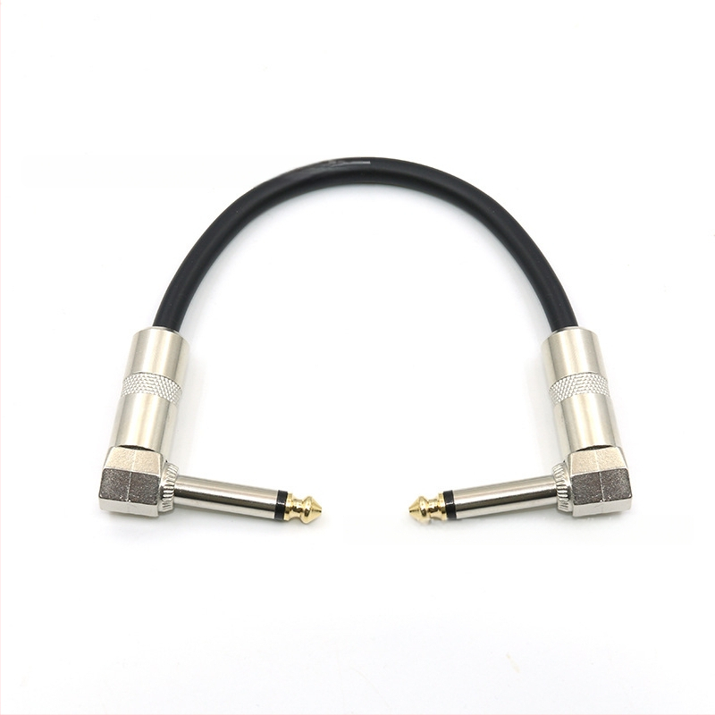 Gitāras efektu kabelis ar 6,35 mm savienotāju, viens kabelis, trokšņu samazināšana, PVC+ metāls, modelis 002