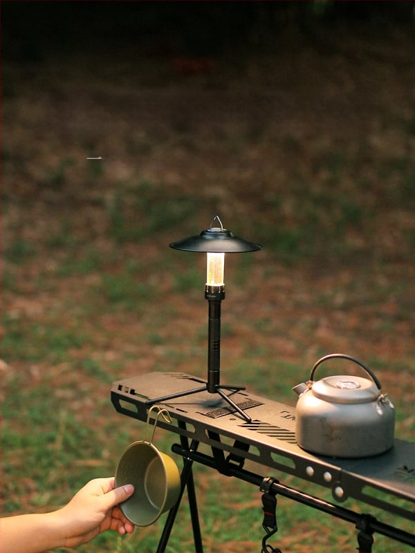 ISE MOUNT Vonkajší hliníkový stojan na lampu s odnímateľnou trojnožkou – pre stolné a podlahové použitie