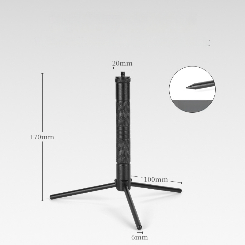 ISE MOUNT Vonkajší hliníkový stojan na lampu s odnímateľnou trojnožkou – pre stolné a podlahové použitie
