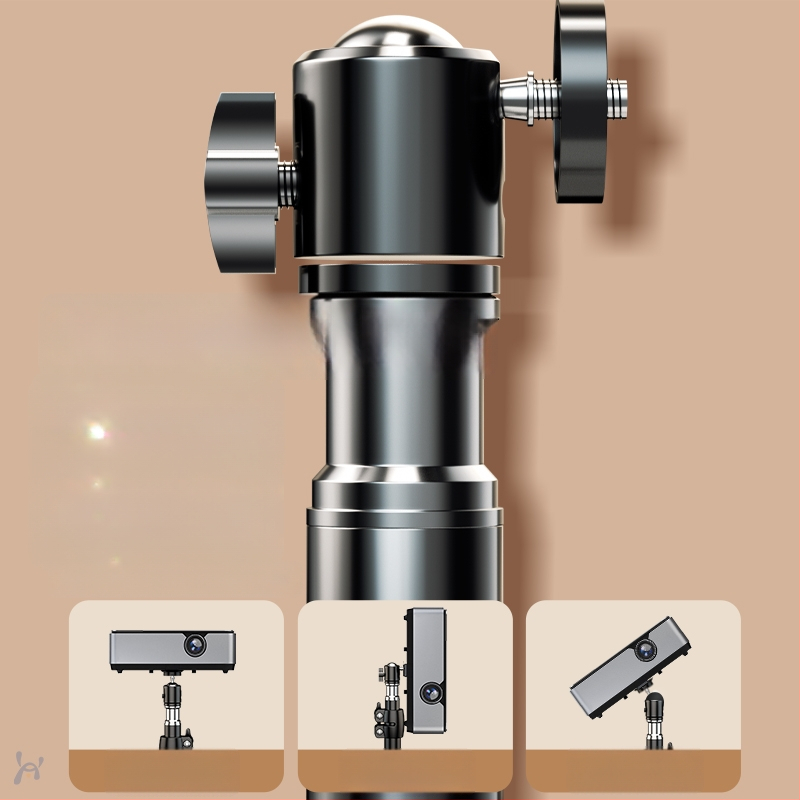 Projektoriaus laikiklis su teleskopiniu trijų kojų stovu – aliuminio lydinys, universalus stalinis/podėlio laikiklis