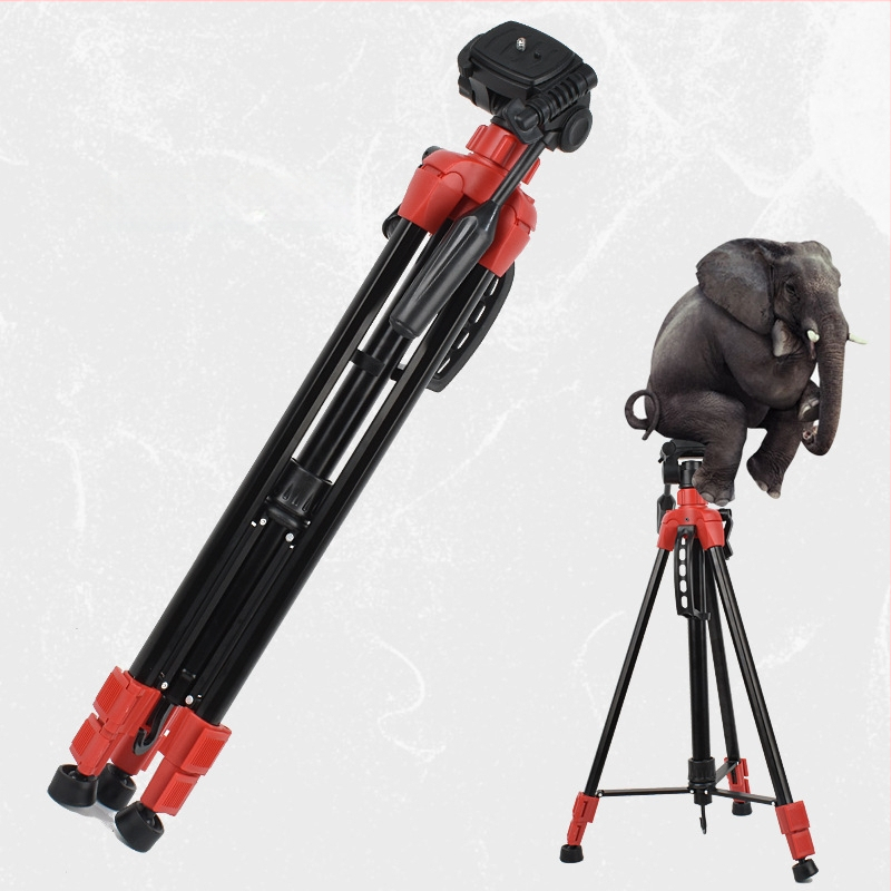 Kameras statīvs ar 3D gimbalu, 3 sadaļas, alumīnija sakausējums, slodze 2–5 kg, ātra atbrīvošanas plāksne