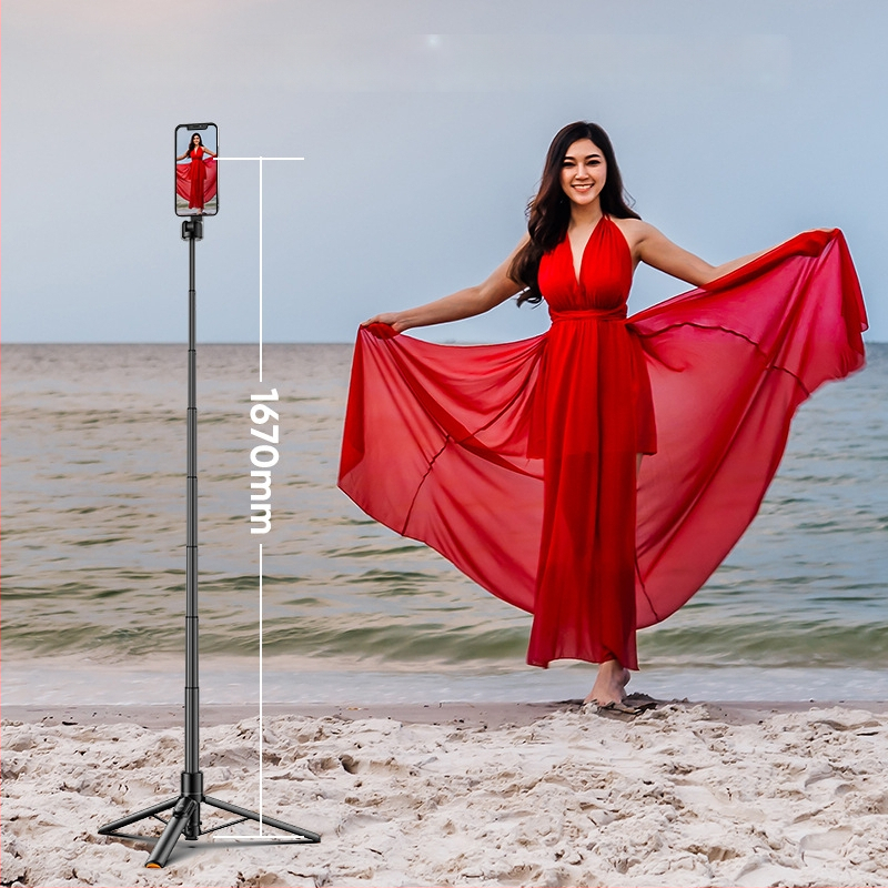 Magnetinė selfies lazdelė su telefono trikojų laikikliu, Bluetooth, nuotolinio valdymo įtraukta, pritaikomas, nešiojamas, ištraukiamas