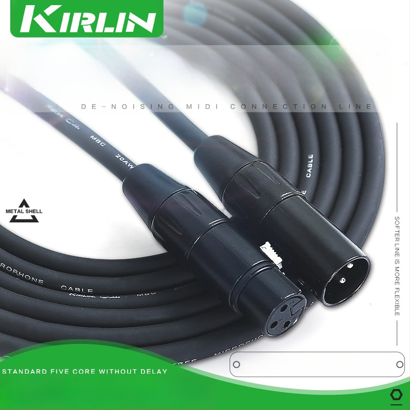 KIRLIN Mūzikas instrumenta kabelis MP-481PR/MP-482PR Gitārām un Mikrofona savienojumiem