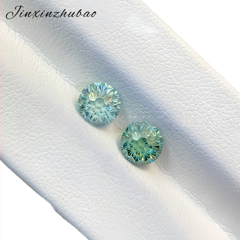 Moissanitas apvalus brangakmenis, kirpimas, VS skaidrumas, pritaikytas apdorojimas