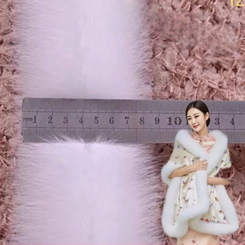 Tikra lapės kailio kraštinė Hanfu švarkui – viso kailio juostelė, pritaikoma pagal modelį, aukšta kokybė, 2024 m. ruduo