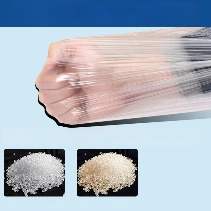 Vienkartiniai skaidrūs PE rankovių gaubtai, dulkių atsparūs, vandeniui atsparūs ir alyvoms atsparūs, virtuvės reikmėms