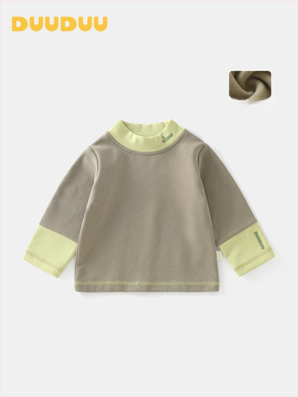 Kūdikių komplektas su flisu viršumi ir kelnais, Korėjos stiliaus, pluošto mišinys Lyocell/Poliesteris/Medvilnė/Elastanas, amžius 1–3 metų, žiema-pavasaris-ruduo