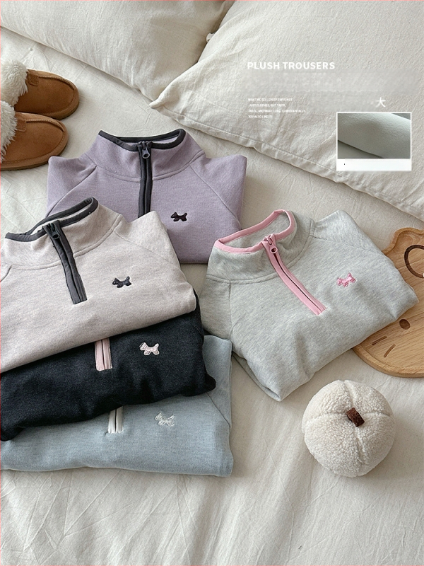 Laste etnilise stiiliga fliisvoodriga soe pikkade varrukatega pullover (ilma kapuutsita), peamine materjal akrüül, vooder polüester, vanus 3–8 aastat