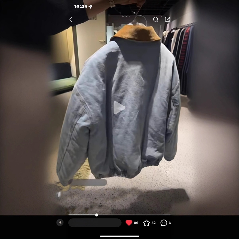 Bavlnený prešívaný kabát, voľný strih, stredná hrúbka, zapínanie na zips, japonsko-kórejský štýl