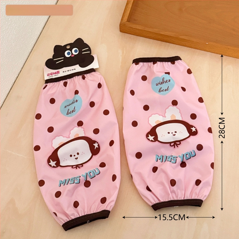 Rokas piedurknes ar karikatūras rakstu – ūdensizturīgas, traipu noturīgas, poliestera šķiedra, ziemas un rudens lietošanai