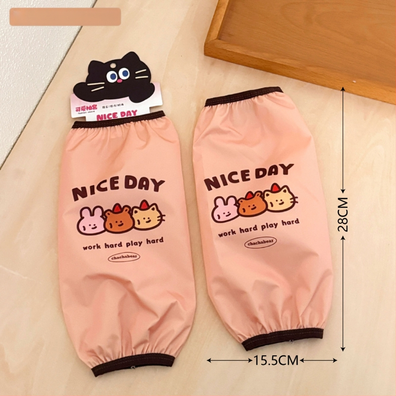 Rokas piedurknes ar karikatūras rakstu – ūdensizturīgas, traipu noturīgas, poliestera šķiedra, ziemas un rudens lietošanai