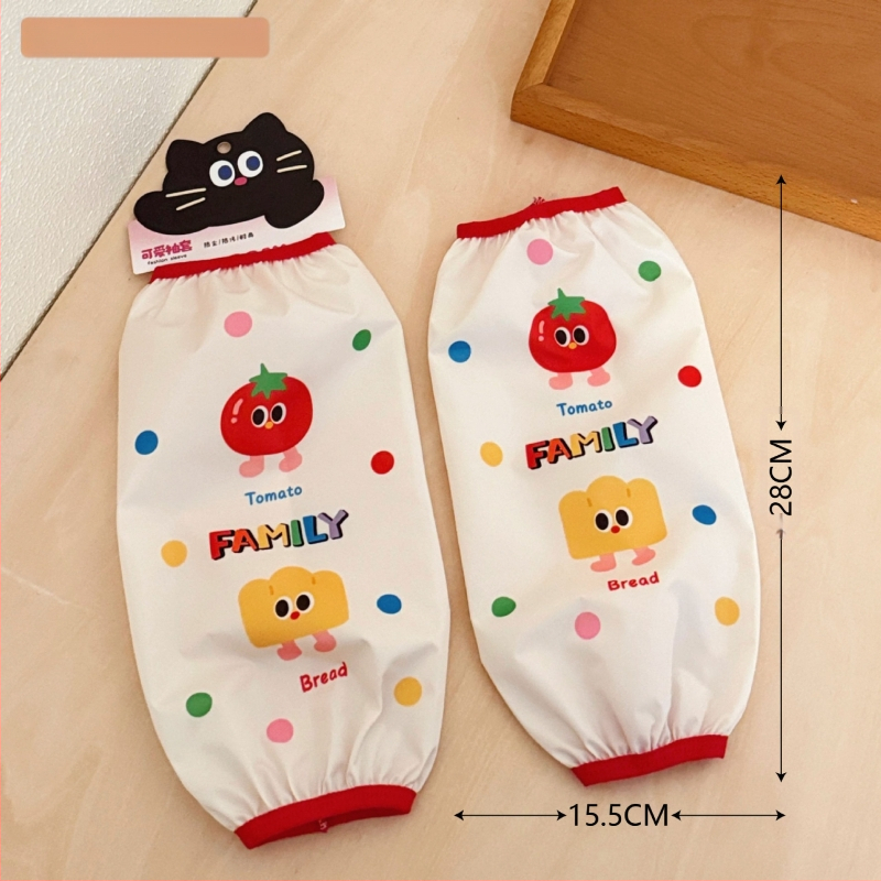 Rokas piedurknes ar karikatūras rakstu – ūdensizturīgas, traipu noturīgas, poliestera šķiedra, ziemas un rudens lietošanai