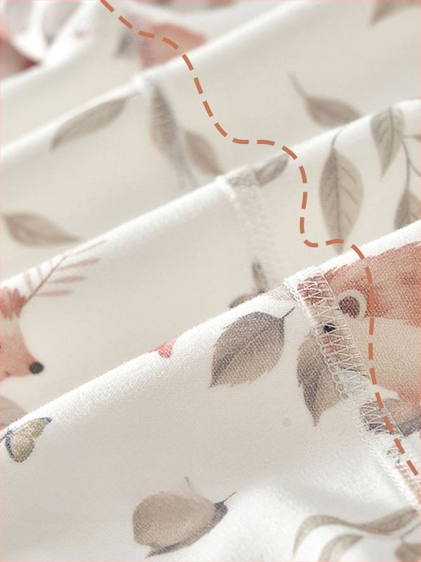 Naujagimio medvilninis miego topas, apvali kaklo linija, be gobtuvo, visoms sezonoms, švelni medžiaga