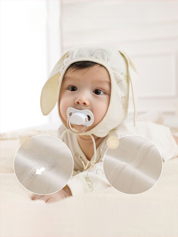 Naujagimio medvilnės marškinėliai su apvaliu kaklu - 100% medvilnė, šlifuotas audinys, keturi sezonai, be gobtuvo, tinkami naujagimiams