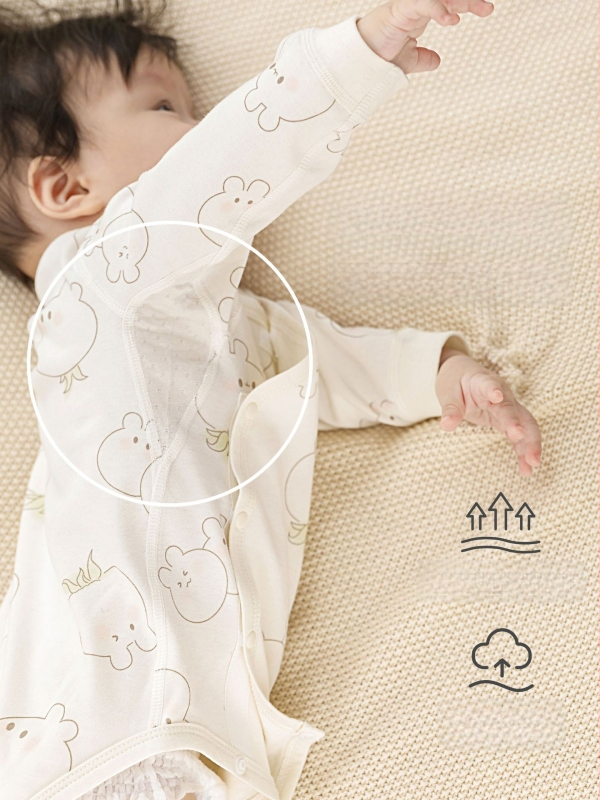 Naujagimio medvilnės marškinėliai su apvaliu kaklu - 100% medvilnė, šlifuotas audinys, keturi sezonai, be gobtuvo, tinkami naujagimiams