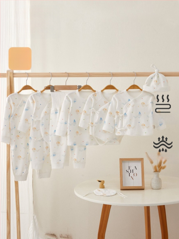 Naujagimio medvilnės viršus – apvalus kaklas, be gobtuvo, 100% medvilnė, Klasė A, švelnus apdorojimas, pavasaris ir ruduo