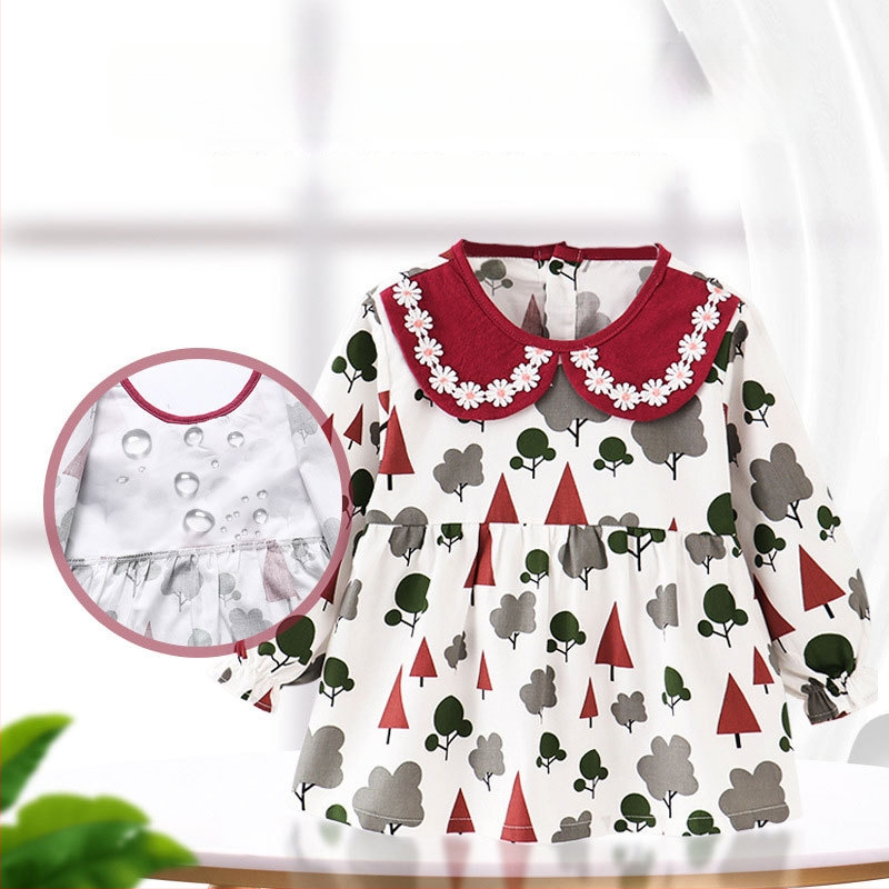 Kūdikių maitinimo smock, atsparus vandeniui, unisex, 1-3 metų, 59 cm aukštis, pavasaris 2025