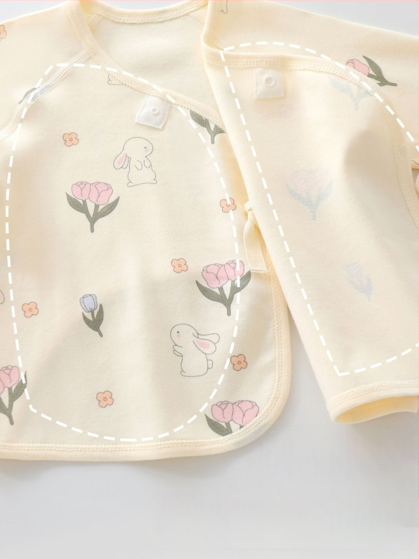 Kūdikio medvilninis viršus, unisex, šlifuotas audinys, be gaubto, tinkamas visiems metų laikams