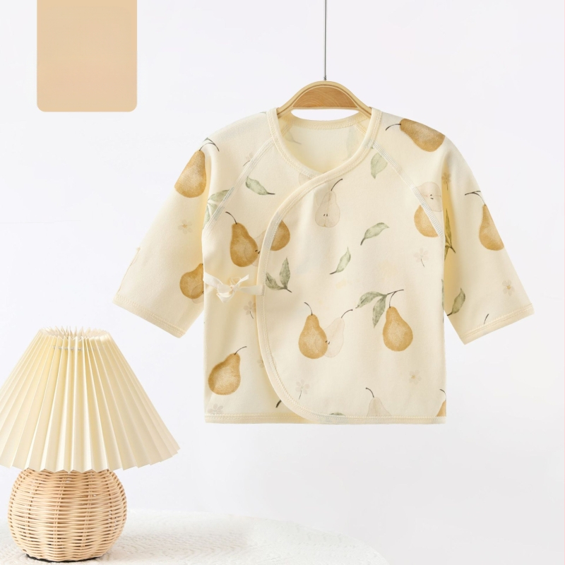 Kūdikio medvilninis viršus, unisex, šlifuotas audinys, be gaubto, tinkamas visiems metų laikams