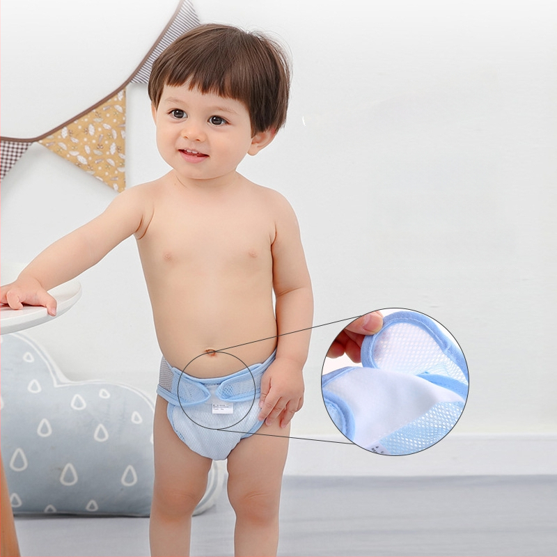 Vaikų inkontinencijos kelnaitės, klasė A, atsparios vandeniui, apsauga nuo šoninių nuotėkių, skalbiamos iš marlės, 1–3 metų vaikams