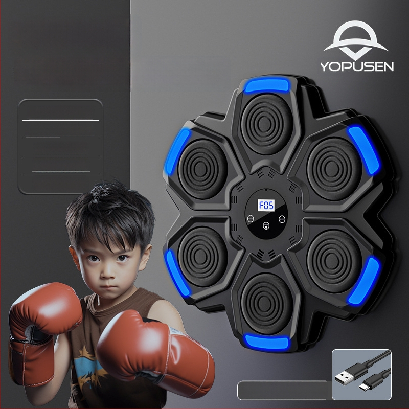 Išmanus Muzikos Bokso Treneris Namų Poreikiams, Siena Montavimui – Bokso Mašina Vaikams (Prekės ženklas: Water source; Savybės: išmanus, muzika; Montavimas: prie sienos)