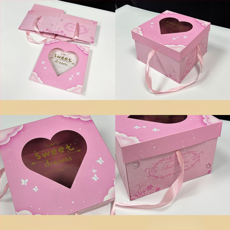 Pilnaties kūdikio dovanos dėžutė su individualizavimu – specialus popierius, piešimas ir UV spausdinimas, logotipas įtrauktas