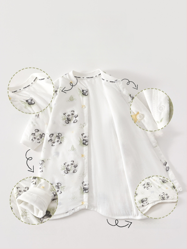 Kūdikio ir mažų vaikų miego maišelis, pastovi temperatūra, storas medvilnės audinio išorė su medvilnine įdaga, poliesterio užpildas, animacinis raštas, tinkamas žiemai pavasariui rudeniui, naujagimiams iki 3 metų