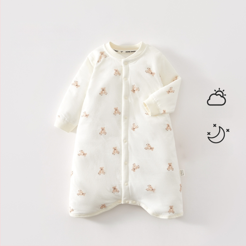 Kūdikio ir mažų vaikų miego maišelis, pastovi temperatūra, storas medvilnės audinio išorė su medvilnine įdaga, poliesterio užpildas, animacinis raštas, tinkamas žiemai pavasariui rudeniui, naujagimiams iki 3 metų