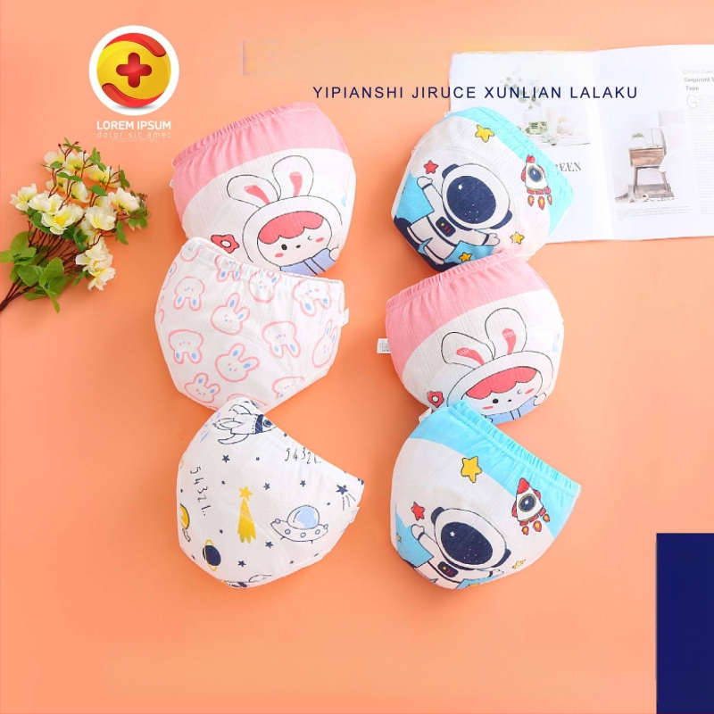 Vaikų treniruočių kelnaitės, medvilninės kvėpuojančios, šlapinimosi apsauga, saugumo klasė A, amžiaus diapazonas 6–12 mėn iki 3 metų, 14 kg, Pavasaris 2023