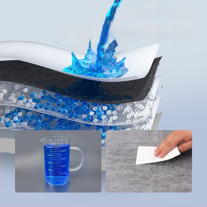 Klingbell Suņu un kaķu urīna paliktnis, vienreizējā absorbējošā paliktnis, iepakojumā 100 gab., Materiāli: netīkots audums; ūdens absorbējošs polimērs; PE plēve