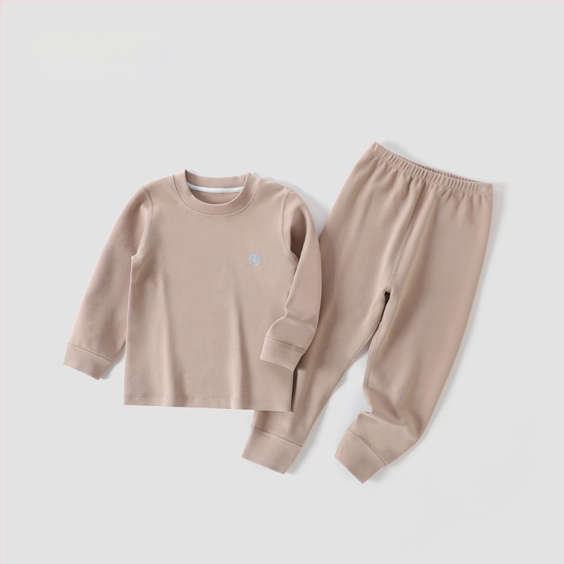 Laste kodu ööriided komplekt kõhu kaitsega, unisex, neli aastaajad, Regenerated Cellulose Fiber materjal, karikatuurmuster