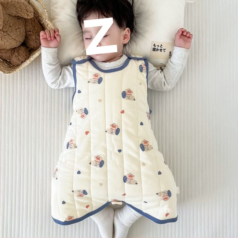 Kūdikio be rankovių miego maišelis bodis su gryno medvilnės quilt audiniu, kašmyro užpildas, medvilnės įdėklas, animacinio stiliaus