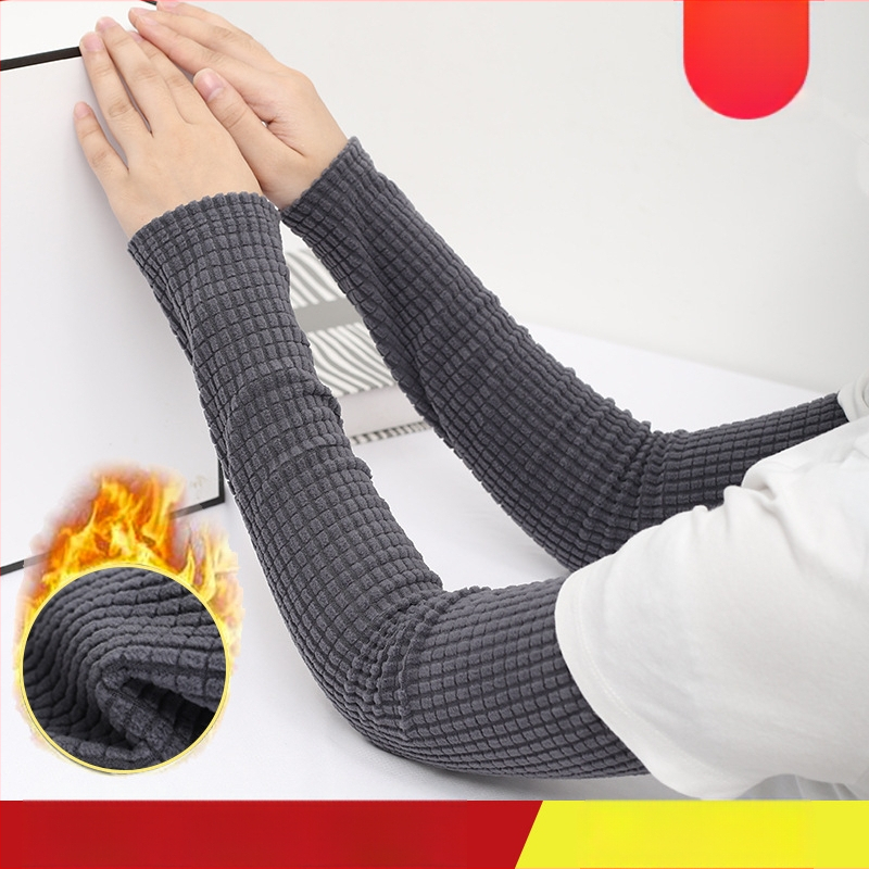 Unisex garie apakšdelma ar puse pirkstu, silti, poliesters, vienkrāsains raksts, ziemas un rudens sezonai