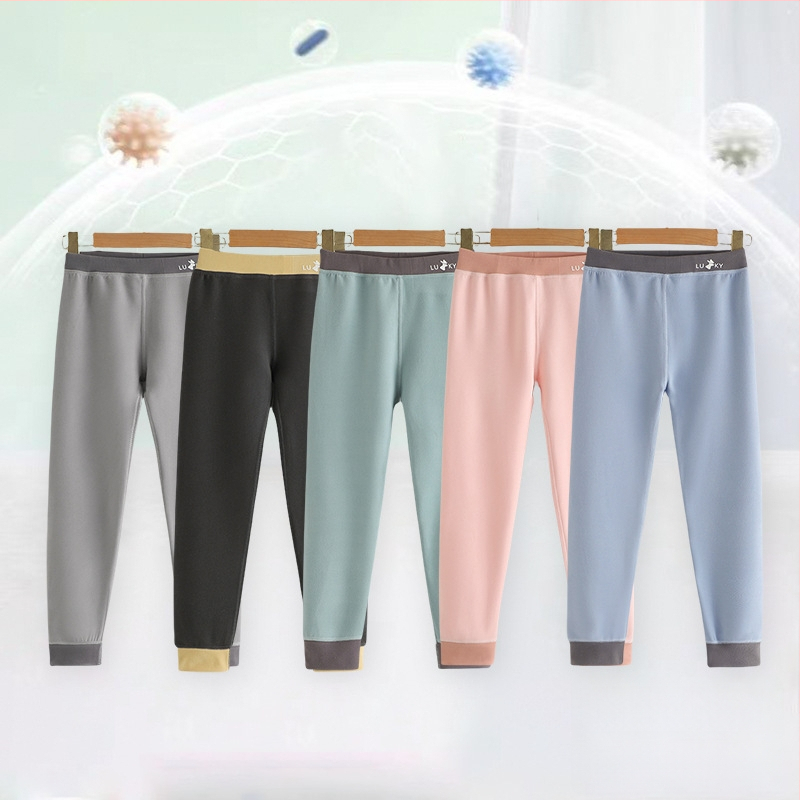 Vaikų fleece kelnės rudens-žiemos laikotarpiui, unisex, vidurio juosmuo, 85% poliesteris, vokiškas flisas, modelis MDY-03, amžius 3–8 m., saugumo klasė A