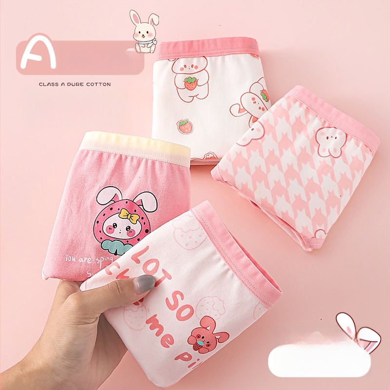 Mergaitėms skirtos medvilninės kelnaitės, klasė A, 95% medvilnė 5% elastanas, amžius 3–8 metų, prekė Lu Tong Dream