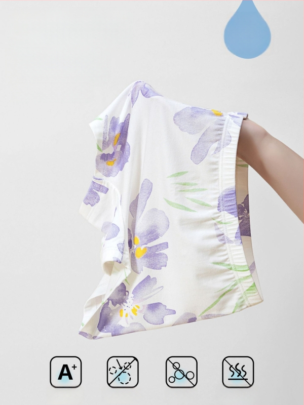 Mergaitėms skirtos antibakterinės apatinės kelnaitės Class A, plonos bokserinės kelnaitės vaikams 3-8 metų, 92,9% regeneruotos celulozės pluošto, Warm Bud