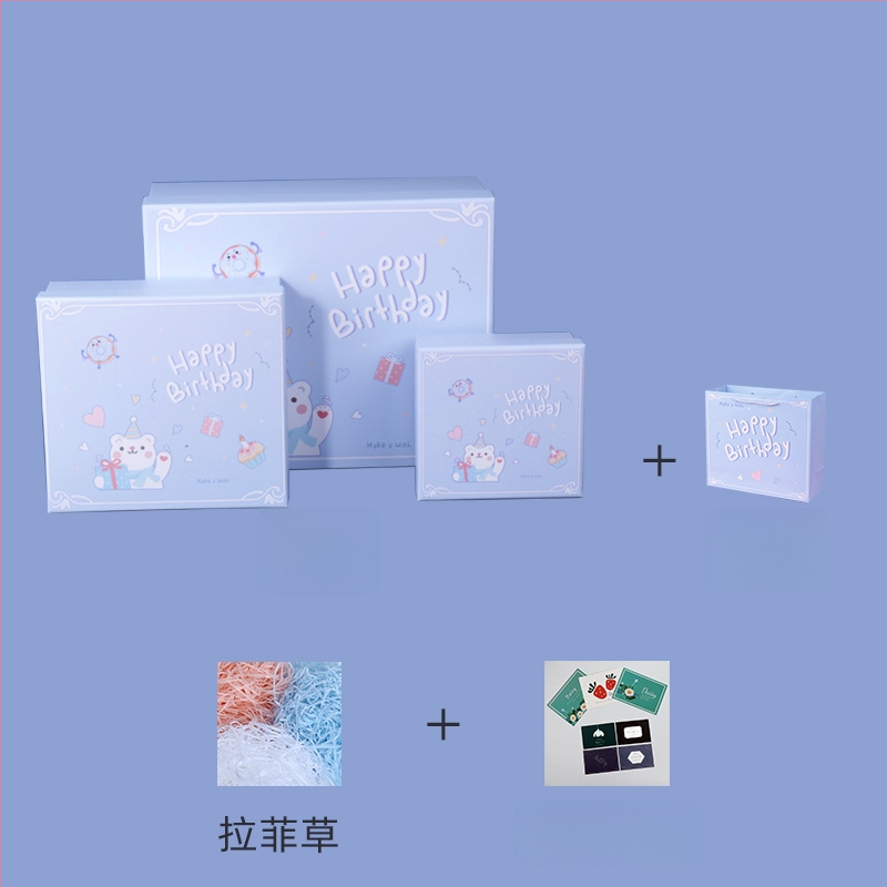 Gimtadienio dovanos dėžutė — vario plokštelė + pilkas kartonas, dovanų įpakavimas