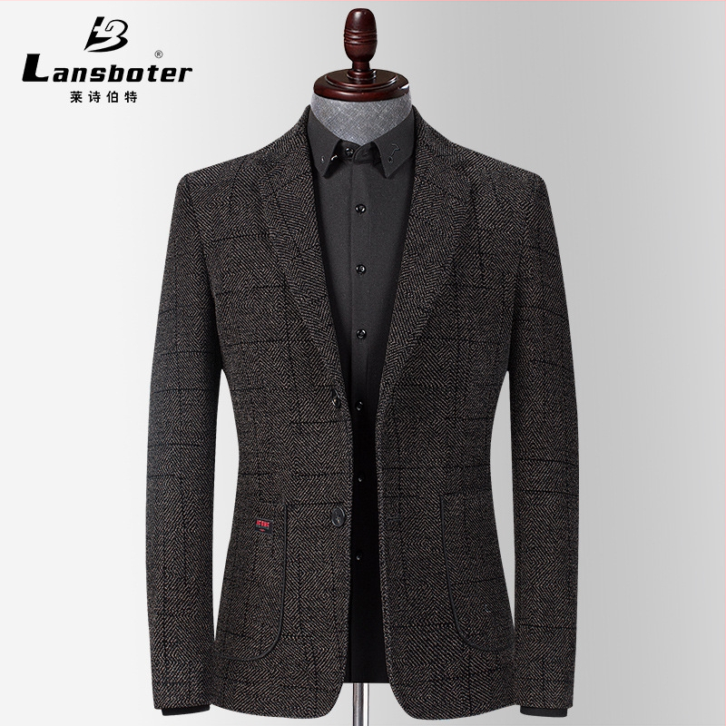 Meeste Korea stiilis casual kostüüm, slim fit, sügis-talve hooaeg, polüesteri segu, triikimist pole vaja